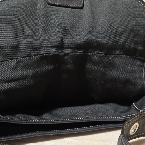 Coach Black Leather Hobo Shoulder Bag - Picture 5 of 6
